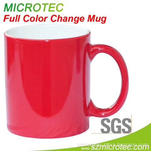 11oz Colour Change Mug -Red